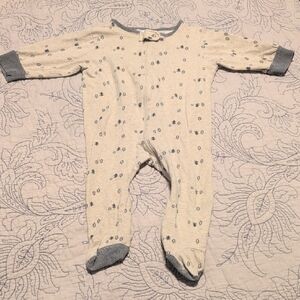 Gerber's Tan and Gray Footed One Piece